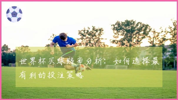世界杯买球赔率分析：如何选择最有利的投注策略