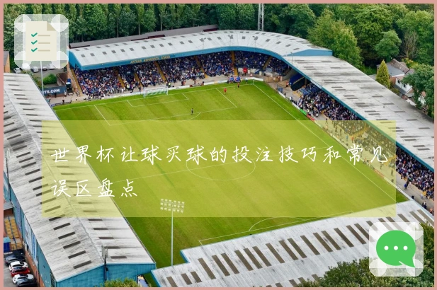 世界杯让球买球的投注技巧和常见误区盘点